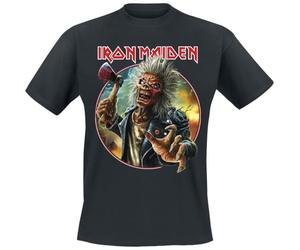 Iron Maiden Axe Eddie Circle Uomo T-Shirt Nero XL 100% Cotone Regular