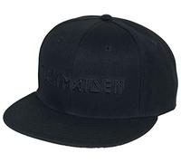 Iron Maiden Black Logo - Snapback cap Cappello Nero