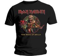 Iron Maiden - T-Shirt # M Black Unisex # Book Of Souls Eddie Circle