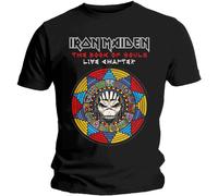 Iron Maiden - Rock Off officially licensed products Iron Maiden T Shirt Book of Souls Live Chapter Band Logo Ufficiale Uomo Nero Size XXL