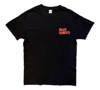 Iron Maiden Burning Ambition Pocket Logo Maglietta Ufficiale da Uomo