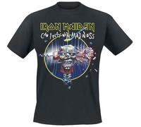 Iron Maiden Can I Play with Madness Uomo T-Shirt Nero 100% Cotone Regular