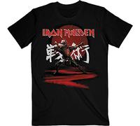 Iron Maiden Da Uomo Eddie Archer Kanji T-Shirt Maglietta Nero