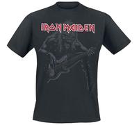 Iron Maiden Eddie Bass Uomo T-Shirt Nero S 100% Cotone Regular