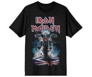 Iron Maiden Eddie Biker Uomo T-Shirt Nero S 100% Cotone Regular