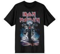 Iron Maiden Eddie Biker Uomo T-Shirt Nero XL 100% Cotone Regular