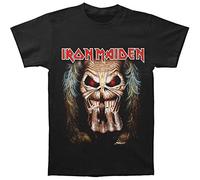 Iron Maiden - Eddie Candle Finger, T-Shirt, Manica Corta da Uomo, Nero(Black), S