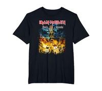 Iron Maiden Eddie Holy Smoke Maglietta, Uomo Taglie Grandi, Nero, 3X Tall