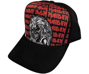 Iron Maiden Eddie Logo Repeat Cappello Black