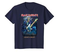 Iron Maiden Eddie On Bass Maglietta, Bambini, Navy, 6 Anni