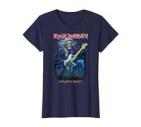 Iron Maiden Eddie On Bass Maglietta, Donna, Navy, XXL