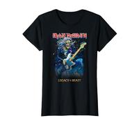 Iron Maiden Eddie On Bass Maglietta, Donna, Nero, 3XL