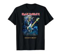 Iron Maiden Eddie On Bass Maglietta, Uomo, Nero, 3XL