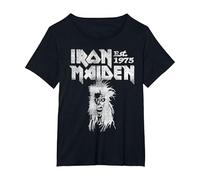 Iron Maiden Eddie Photo Copy Maglietta, Donna Plus-Size, Nero, 3X