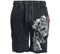 Iron Maiden Eddie Uomo Shorts Grigio XL 100% Cotone Relaxed