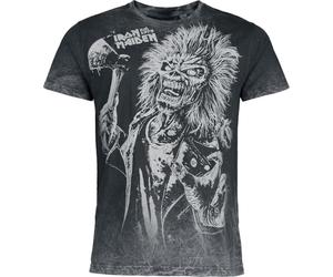 Iron Maiden Eddie Uomo T-Shirt Grigio M 100% Cotone Regular