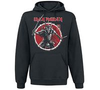 Iron Maiden Eddie Warrior Uomo Felpa con Cappuccio Nero 50% Cotone, 50% Poliestere Regular