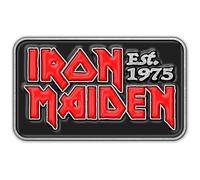 Iron Maiden - Est 1975 - Spilla / Spilla Per Cappello - Nuovo Di Zecca - PB126