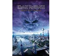 Iron Maiden Fear of The Dark - Poster musicale Hard Band - dimensioni 61 x 91,5 cm + 2 listelli per poster in plastica 62 cm, colore: Nero