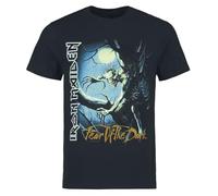 Iron Maiden Fear of The Dark Uomo T-Shirt Nero M 100% Cotone Regular
