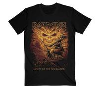 Iron Maiden 'Ghost Of The Navigator' (Nero) T-Shirt - Nuovo