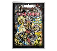 Iron Maiden Guitar Pick Plectrum Pack X 5 Early Albums Nuovo Ufficiale Size One Size