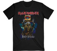 Iron Maiden Holy Smoke Space Triangle ufficiale Uomo maglietta unisex
