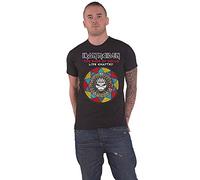 Iron Maiden - Rock Off officially licensed products Iron Maiden T Shirt Book of Souls Live Chapter Band Logo Ufficiale Uomo Nero Size XL