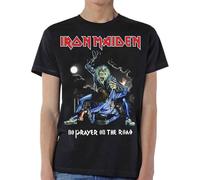 Iron Maiden - Iron Maiden T Shirt No Prayer On The Road Band Logo Nuovo Ufficiale Uomo Nero Size S