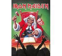 Iron Maiden Judge Eddie Grande Poster / Bandiera In Tessuto 1100Mm X 700Mm (Hr)