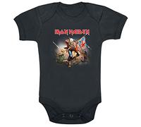 Iron Maiden Kids - Trooper Unisex Body nero 86/92 100% cotone