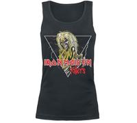 Iron Maiden Killers Triangle Donna Top Nero 100% Cotone Regular