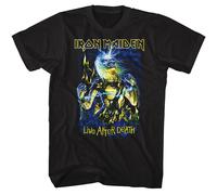 Iron Maiden - Live After Death - American Classici - Solido Nero Adulto Corto