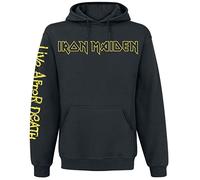 Iron Maiden Live After Death Uomo Felpa con Cappuccio Nero XL 50% Cotone, 50% Poliestere Regular