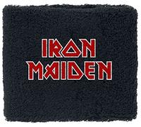 Iron Maiden Logo - Wristband Unisex Polsino nero 80% cotone, 12% elasthane, 8% poliestere