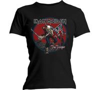 Iron Maiden Maglietta Trooper Red Sky Womens Black M