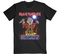 Iron Maiden 'No Prayer For Christmas' (Nero) T-Shirt - NUOVO E UFFICIALE