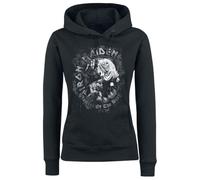Iron Maiden Number of The Beast Donna Felpa con Cappuccio Nero M 80% Cotone, 20% Poliestere Regular