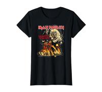 Iron Maiden Number of The Beast Graphic Maglietta, Donna, Nero, S