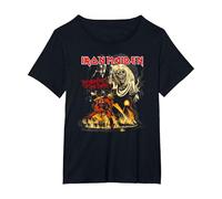 Iron Maiden Number of The Beast Graphic Maglietta, Donna Plus-Size, Nero, 5X