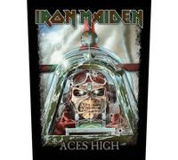 Iron Maiden Patch Indietro Aces High Eddie Band Logo Nuovo Ufficiale 36Cm X 29Cm Size One Size