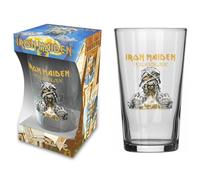 razamataz IRON MAIDEN - Bicchiere da birra, in vetro, 570 ml