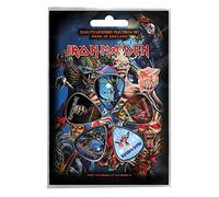 Iron Maiden Plectrum Pack Guitar Pick X 5 Logo Albums Book Of Souls Ufficiale Size One Size