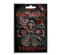 Iron Maiden Plectrum Pack Senjutsu Band Logo Nue ufficiale 5 Pack Guitar Picks