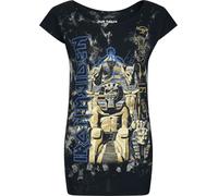 Iron Maiden Powerslave Donna T-Shirt Carbone S 100% Cotone Largo