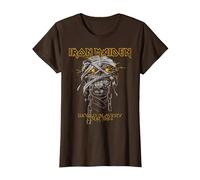Iron Maiden Powerslave Head Mummy Brown Maglietta