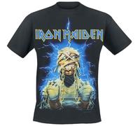 Iron Maiden Powerslave Mummy Uomo T-Shirt Nero M 100% Cotone Regular