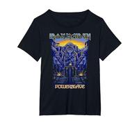 Iron Maiden Powerslave Rework Dark Ink Maglietta, Donna Plus-Size, Nero, 6X