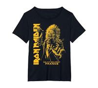 Iron Maiden Run for Your Lives Tour Belfort Maglietta, Donna Plus-Size, Nero, 5X
