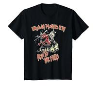 Iron Maiden Run to The Hills Maglietta, Bambini, Nero, 2 Anni